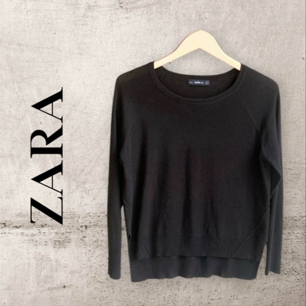 Zara Knit Black Lightweight Sweater